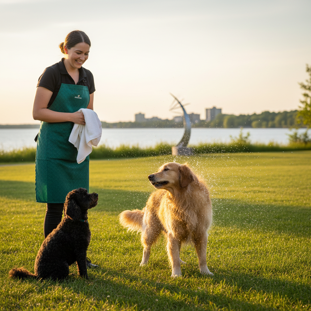 Happy, freshly groomed dog with shiny coat - Pugs N Pups Grooming, professional dog grooming in Barrie, ON